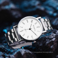 Montres en quartz en acier inoxydable pour hommes